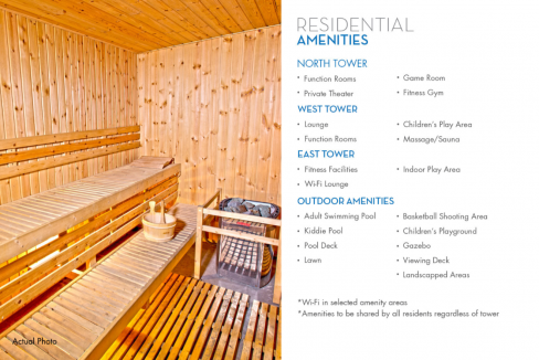 sapphire amenities sauna