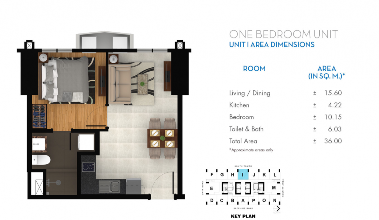 sapphire layout 1br